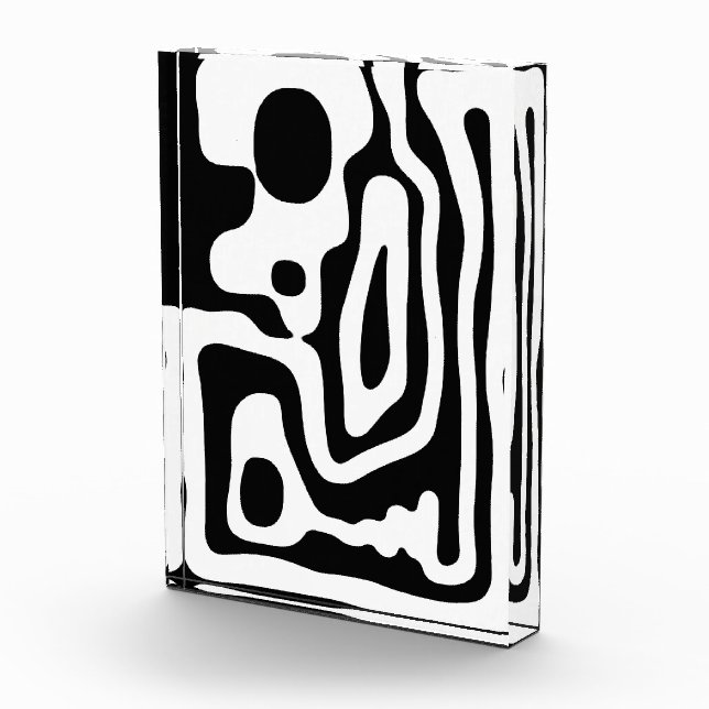 Bloque Para Fotos Vise Grip: Resumen en blanco y negro (Derecha)