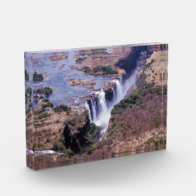 Bloque Para Fotos Vista aérea de las Cataratas Victoria - Zimbabue,  (Izquierda)