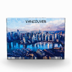 Bloque Para Fotos Vista panorámica de Vancouver Canadá