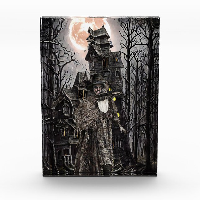 Bloque Para Fotos Warlock man witch haunted house fantasy dark art  (Anverso)