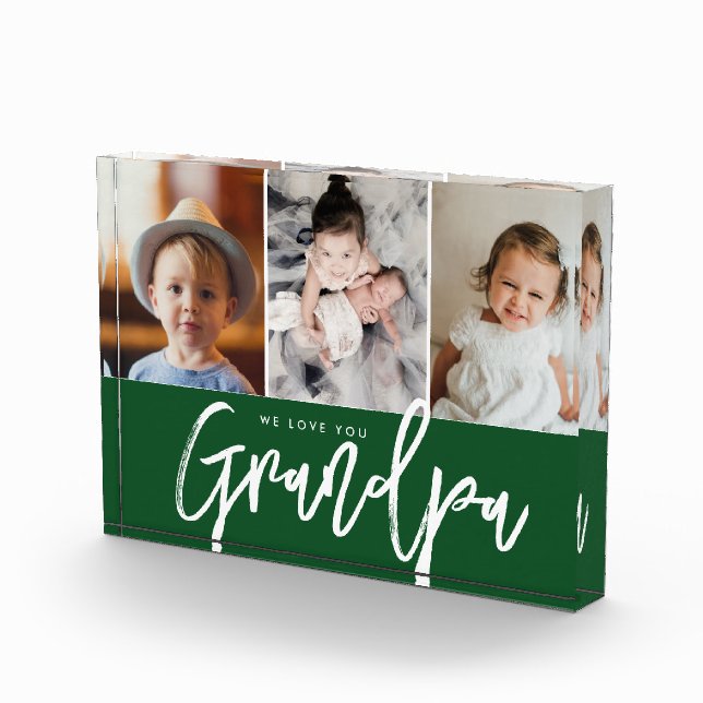 Bloque Para Fotos We love you Grandpa Grandchildren photos (Derecha)