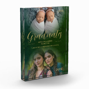 Bloque Para Fotos Whimsical Then Now Twins Photo Graduates TMF26