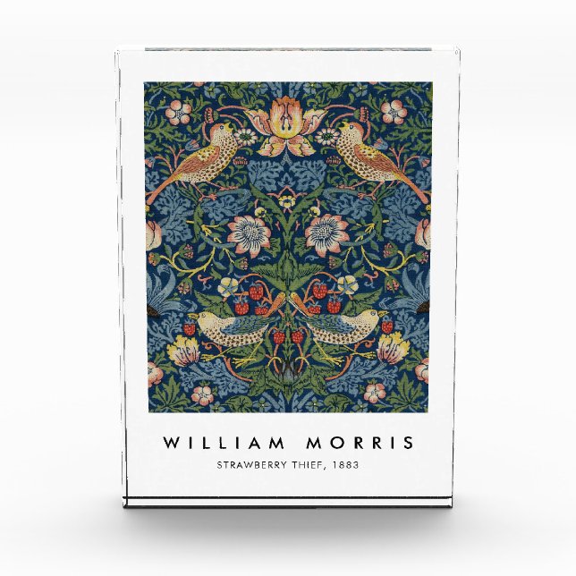 Bloque Para Fotos William Morris Strawberry Thief (Anverso)