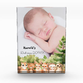 Bloque Para Fotos Woodland New Dad Baby Boy