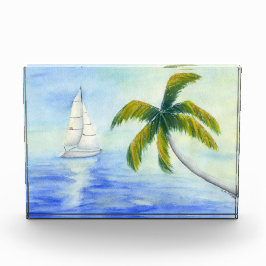 Bloque Para Fotos Yate en el mar Palma