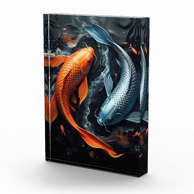 Bloque Para Fotos Yin y Yang: La danza de Koi (Derecha)