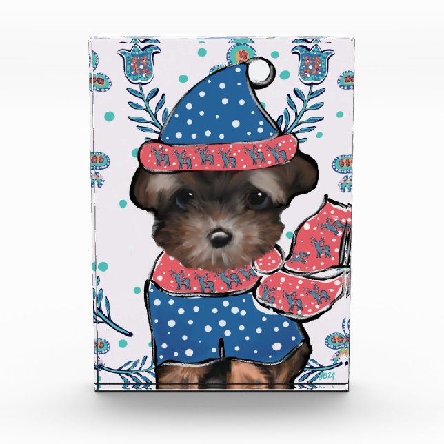 Bloque Para Fotos Yorkie Poo  (Anverso)