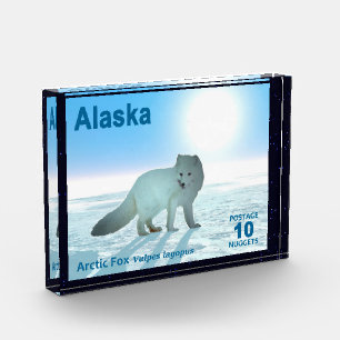 Bloque Para Fotos Zorro Ártico - Postage de Alaska