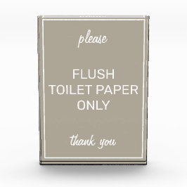 Bloque séptico moderno básico de baño beige