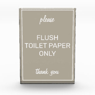 Bloque séptico moderno básico de baño beige