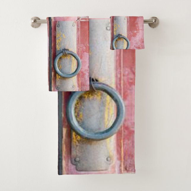 Bloquear conjuntos de toallas de baño malva (In situ)