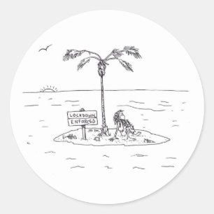 Bloquear pegatinas redondos grandes forzados