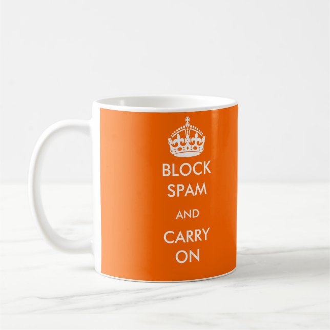 Bloquee el Spam y continúe la taza (Izquierda)