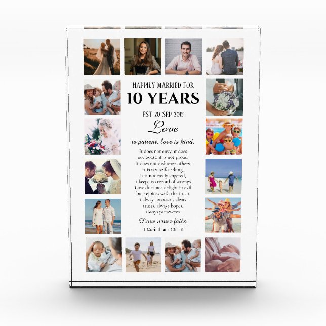 Bloqueo de fotos de aniversario de amor es pacient (Anverso)