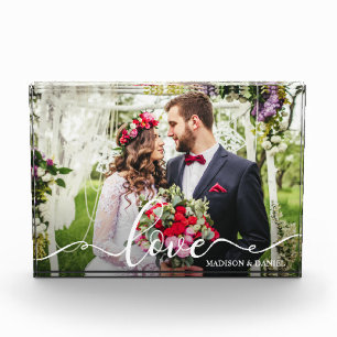Bloqueo de fotos de Boda de Novia de Amor Elegante