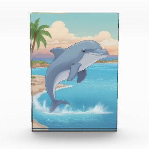 Bloqueo de fotos de delfines felices