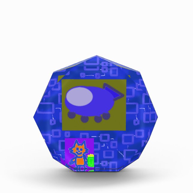 Bloqueo de fotos de gatitos y naves espaciales (Anverso)