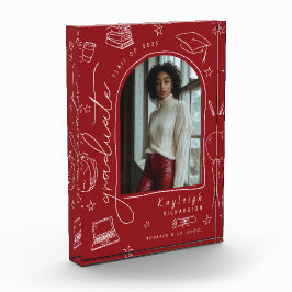 Bloqueo de fotos de graduación con mano de Retro R