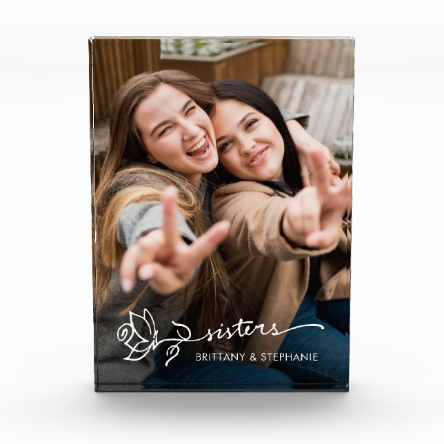 Bloqueo de fotos de hermanas personalizados Herman (Anverso)