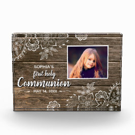 Bloqueo de fotos de la primera comunión de la made