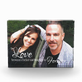 Bloqueo de fotos de padre e hija