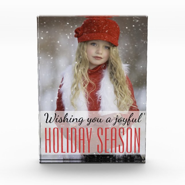 Bloqueo de fotos de temporada de feriado alegre- H (Anverso)