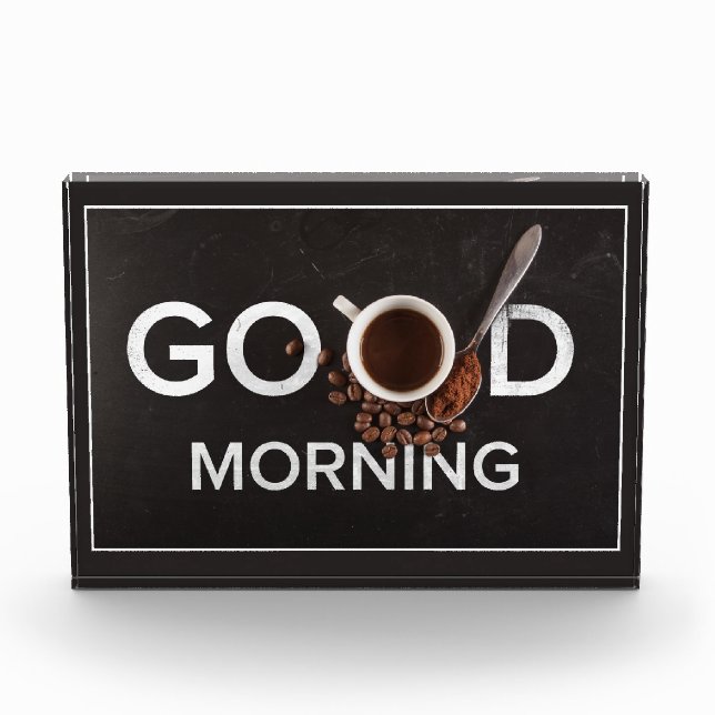 Bloqueo de fotos del café de Good Morning (Anverso)