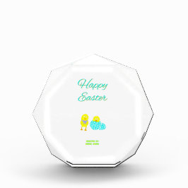 Bloqueo de fotos octagonal de Hatchlings de Pascua