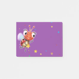 Bloqueo de notas Post-it de Lil Ladybug morado