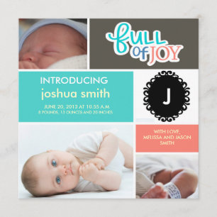 Bloqueo fotográfico de la invitación de un niño