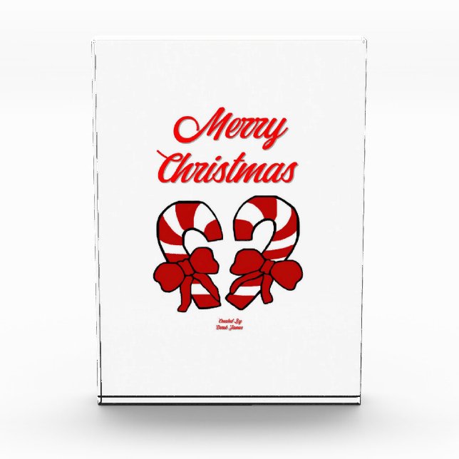 Bloqueo vertical de fotos de bastones de navidad (Anverso)