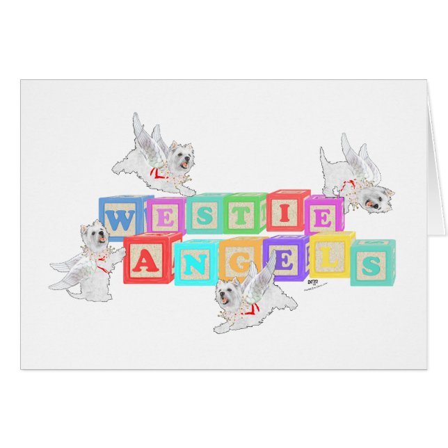 Bloques de ángel Westie (Anverso (Horizontal))