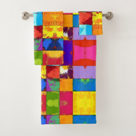 Bloques de color de fondo de arte pop