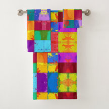 Bloques de color de fondo de arte pop