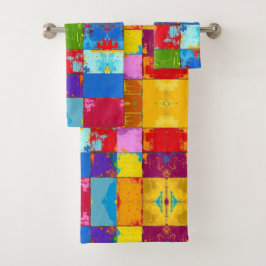 Bloques de color de fondo de arte pop