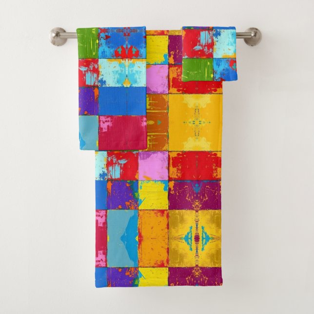 Bloques de color de fondo de arte pop (In situ)