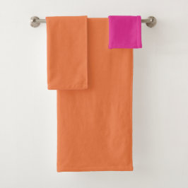 Bloques De Color Rosado Y Naranja Caliente