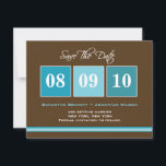 Bloques De Fecha Guardar La Tarjeta De Fecha - Tur<br><div class="desc">Dé a sus invitados un recordatorio fresco y moda de su día de boda con esta audaz y colorida tarjeta de fecha. Magnet,  opción disponible en berryberrysweet.com. También disponible en Fuchsia Green.</div>