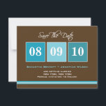 Bloques De Fecha Guardar La Tarjeta De Fecha - Tur<br><div class="desc">Dé a sus invitados un recordatorio fresco y moda de su día de boda con esta audaz y colorida tarjeta de fecha. Magnet,  opción disponible en berryberrysweet.com. También disponible en Fuchsia Green.</div>