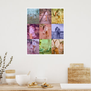 Bloques de fotografía retro de Poster de arte pop 