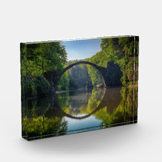 Bloques de fotos con imagen del puente arco iris