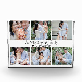 Bloques personalizados de 6 fotos familiares