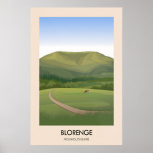 Blorenge Monmouthshire Gales Póster de viaje