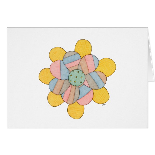 Blossom Blank Notecard (Anverso (Horizontal))