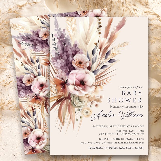 Blossom Bliss Invitación a Baby Shower (Subido por el creador)