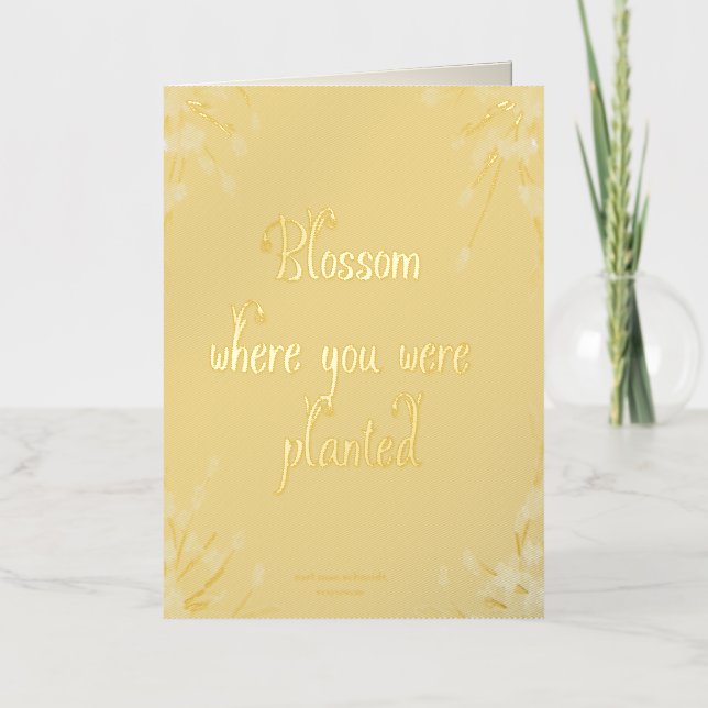 Blossom Goldkarte Mel Mae Schmidt Stationery (Anverso)