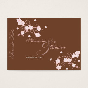 Blossom Rosa Guardar La MiniCard Boda De Fecha