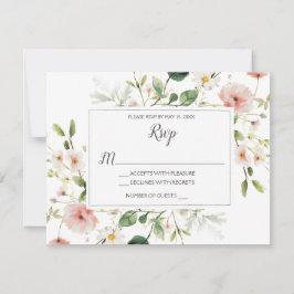Blossoms rosa suave Petals Boda floral RSVP