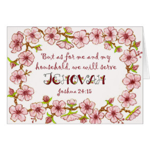 Blossoms~Servir las Escrituras de Jehová~Gran Tarj