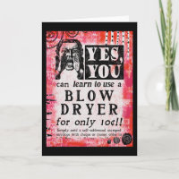 Blow Dryer - Funny Anuncio Vintage